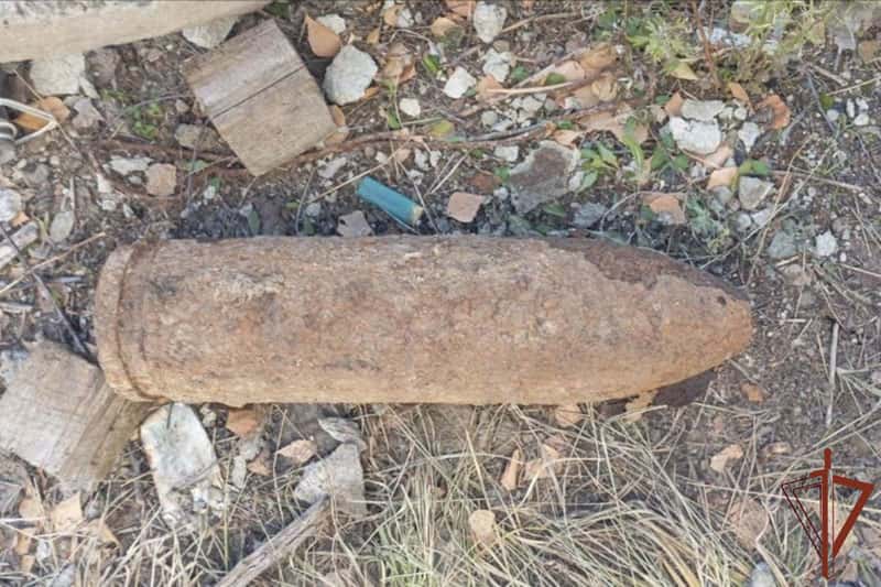 В Нижнем Тагиле нашли немецкий артснаряд — Росгвардия безопасно обследовала находку