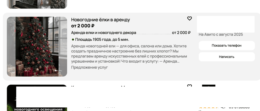 Россияне начали массово арендовать ёлки и ёлочные украшения на Новый год