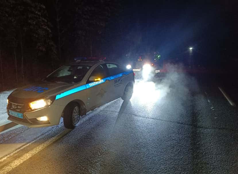 На трассе Екатеринбург — Нижний Тагил: как экипаж ДПС согрел в своей машине замерзающую семью с новорождённым после поломки автомобиля