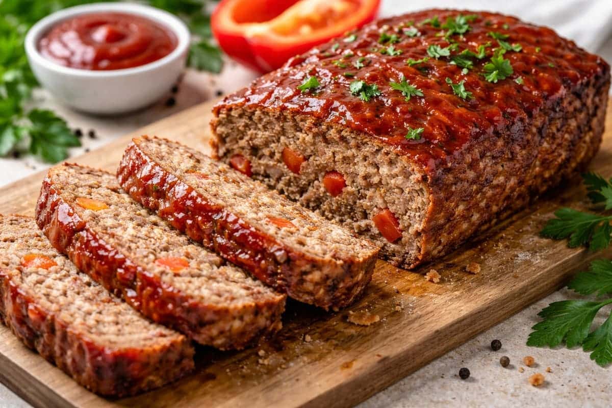 Мясной хлеб за час: упрощённый рецепт с болгарским перцем и соевым соусом — соседи пускают слюни