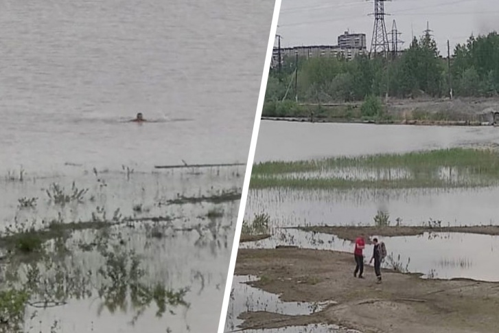 В Нижнем Тагиле спасатели вызволили мужчину, который застрял в песке на середине водоема В Нижнем Тагиле спасатели вызволили мужчину, который застрял в песке на середине водоема