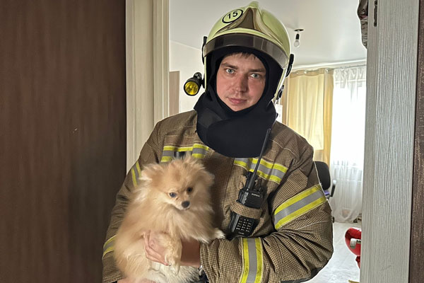 В Нижнем Тагиле пожарный спас от огня питомцев
