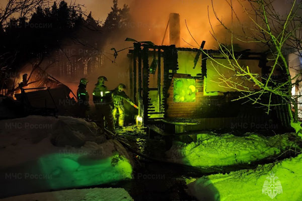 В Нижнем Тагиле сгорел садовый дом