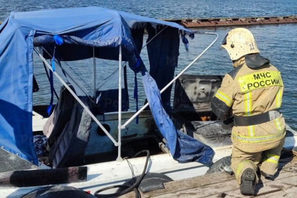 Накануне в Нижнем Тагиле горела моторная лодка